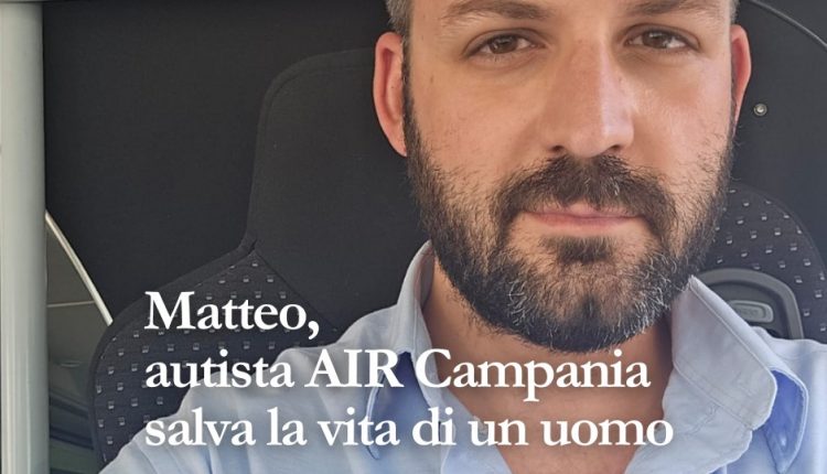 Matteo autista Air Campania salva la vita a un uomo. I plausi dell’Ad Antony Acconcia e del sindaco di Pollena Trocchia Carlo Esposito